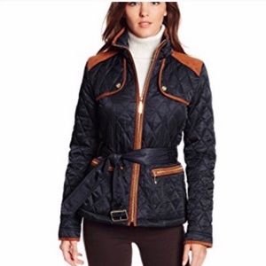 Vince Camuto equestrian quilted jacket